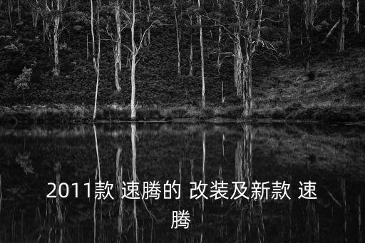 2011款 速腾的 改装及新款 速腾