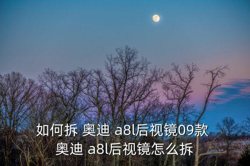 奥迪a8l内饰拆解,奥迪mmi操作流程