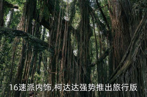 2016速派内饰,柯达达强势推出旅行版