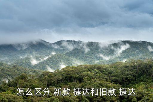 怎么区分 新款 捷达和旧款 捷达