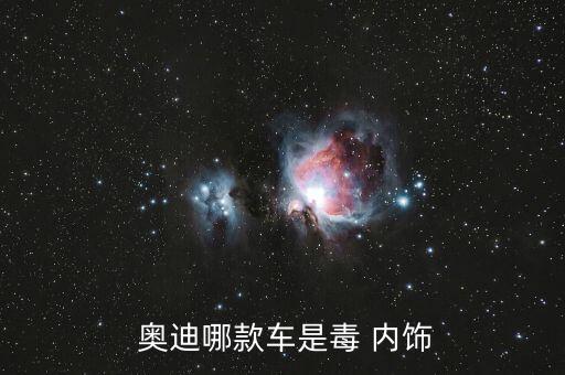  奥迪哪款车是毒 内饰