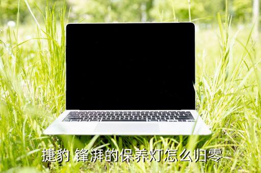  捷豹 锋湃的保养灯怎么归零