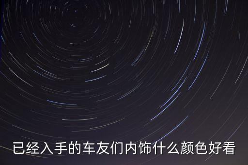 已经入手的车友们内饰什么颜色好看