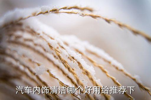 汽车内饰清洁哪个好用给推荐下