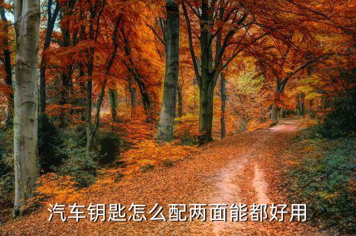 汽车钥匙怎么配两面能都好用