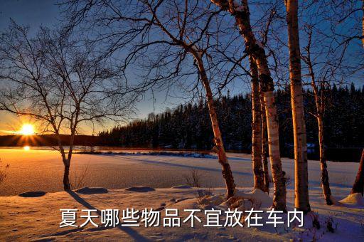 汽车哪里不摆内饰，夏天哪些物品不宜放在车内