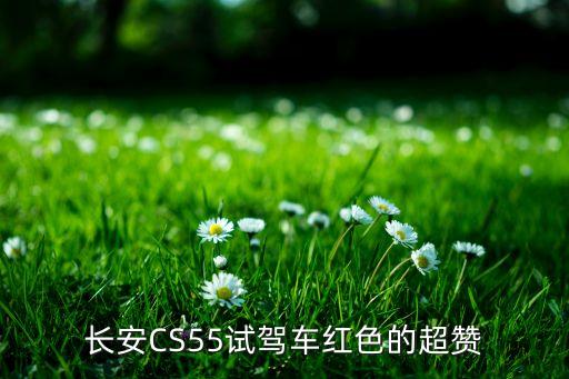 长安CS55试驾车红色的超赞