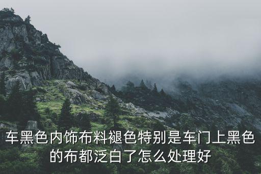 车黑色内饰布料褪色特别是车门上黑色的布都泛白了怎么处理好