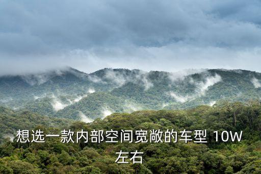 想选一款内部空间宽敞的车型 10W左右