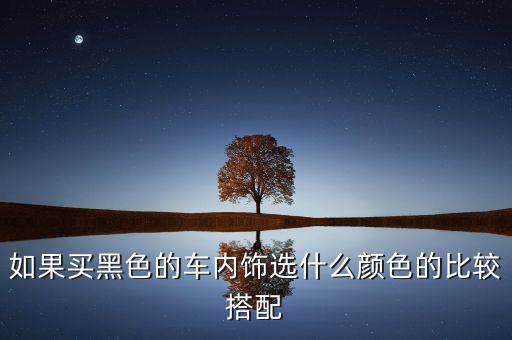汽车什么颜色内饰搭配好，汽车白色内饰配什么颜色好看
