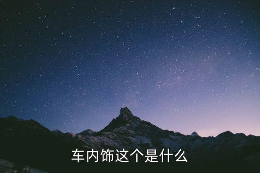 车内饰这个是什么
