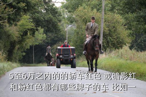 5至6万之内的的轿车红色 或暗影红和粉红色都有哪些牌子的车 比如一