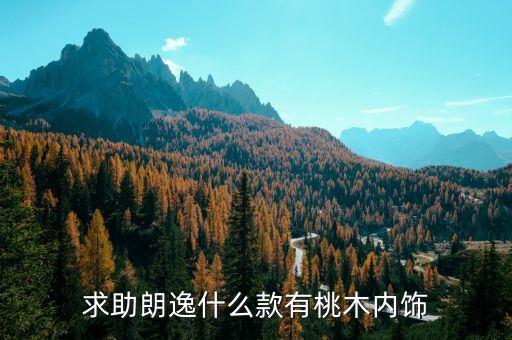求助朗逸什么款有桃木内饰