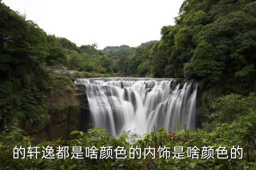 的轩逸都是啥颜色的内饰是啥颜色的