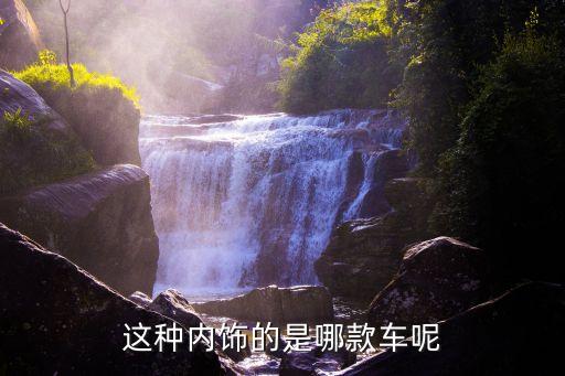 这种内饰的是哪款车呢
