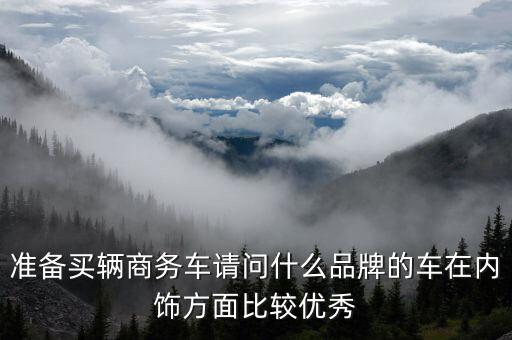 准备买辆商务车请问什么品牌的车在内饰方面比较优秀