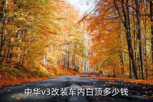 汽车改内饰顶棚多少钱，中华v3改装车内白顶多少钱