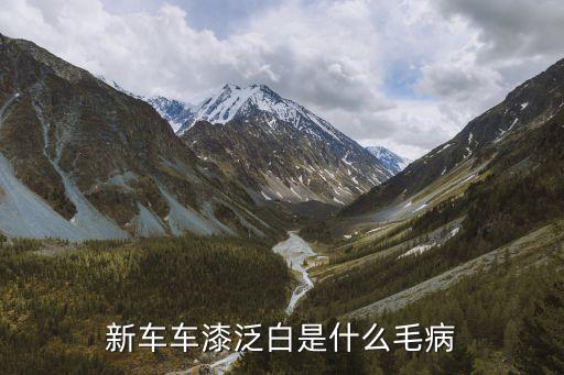 新车车漆泛白是什么毛病
