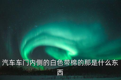 汽车车门内侧的白色带棉的那是什么东西