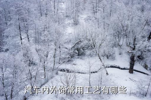 汽车内外饰常用工艺有哪些