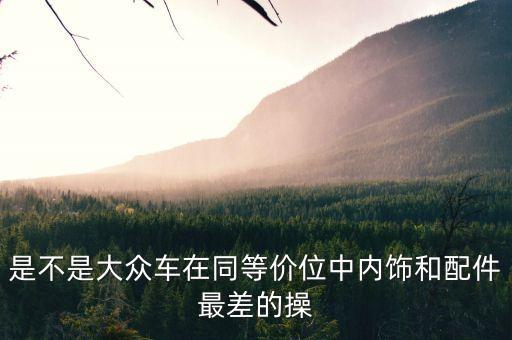 是不是大众车在同等价位中内饰和配件最差的操