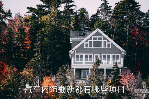 汽车内饰翻新都有哪些项目