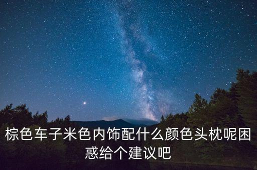 棕色车子米色内饰配什么颜色头枕呢困惑给个建议吧