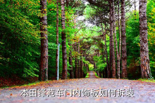 本田锋范车门内饰板如何拆装