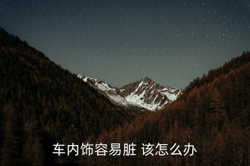 车内饰容易脏 该怎么办