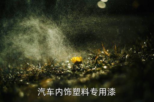 汽车内饰塑料专用漆