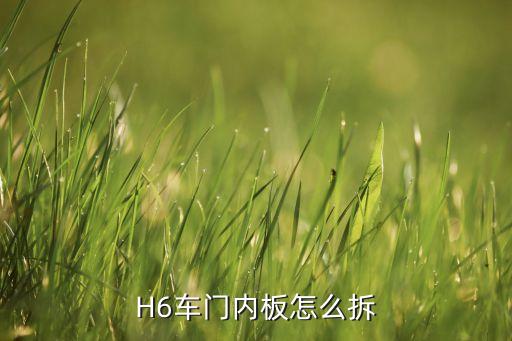 H6车门内板怎么拆