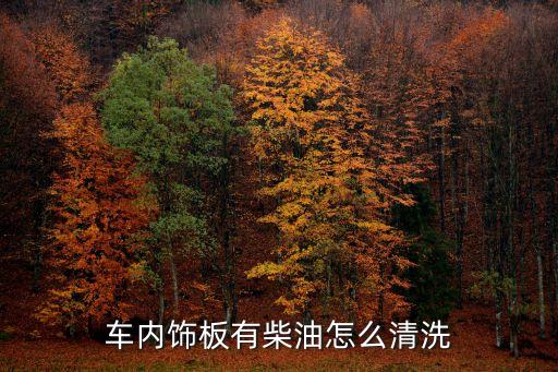 汽车怎么清洗内饰油，车内饰板有柴油怎么清洗