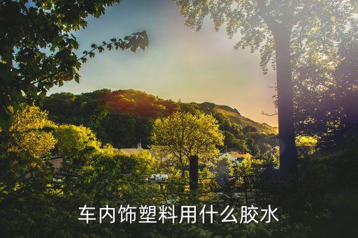 车内饰塑料用什么胶水