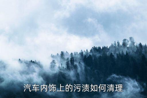 汽车内饰上的污渍如何清理