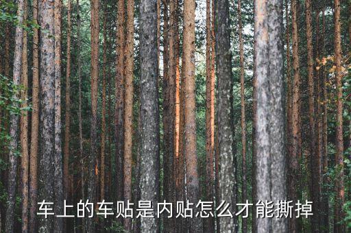 车上的车贴是内贴怎么才能撕掉