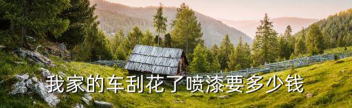 我家的车刮花了喷漆要多少钱