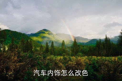 汽车内饰怎么改色