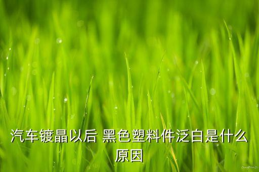 汽车镀晶以后 黑色塑料件泛白是什么原因