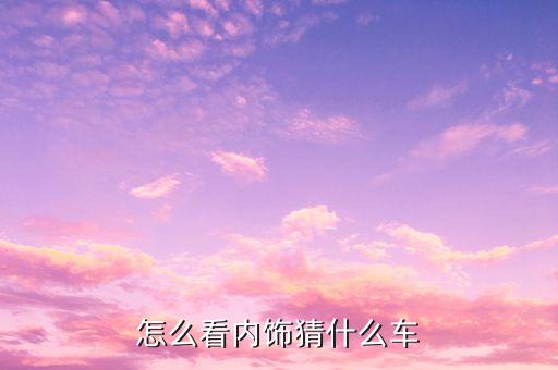 通过内饰怎么看汽车，怎么看内饰猜什么车
