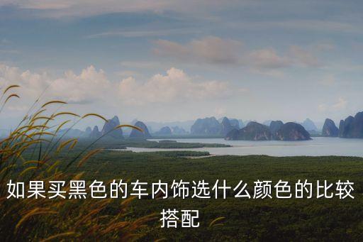如果买黑色的车内饰选什么颜色的比较搭配