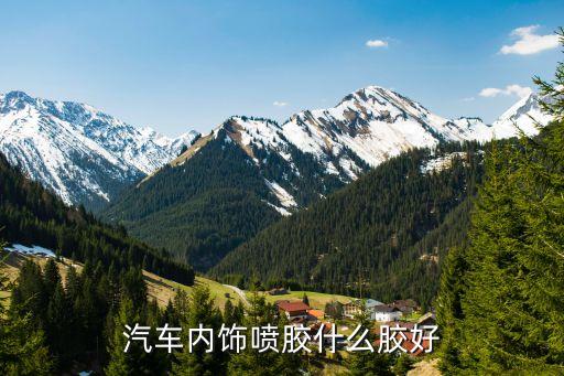 汽车内饰喷胶什么胶好