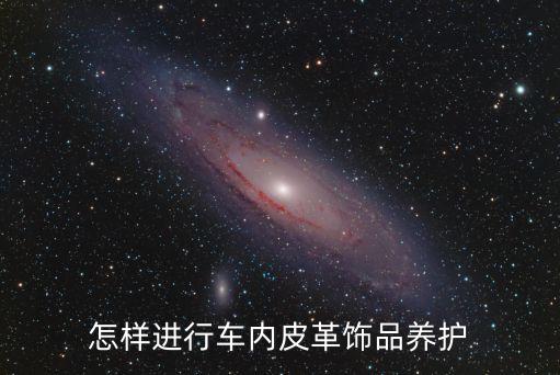 怎样进行车内皮革饰品养护