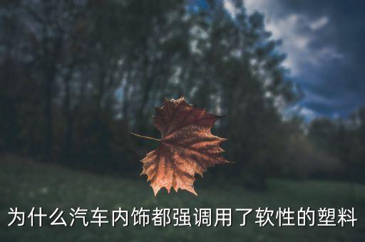 为什么汽车内饰都强调用了软性的塑料