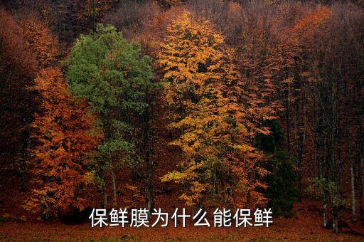 保鲜膜为什么能保鲜