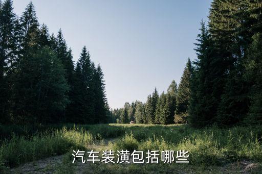 汽车装潢包括哪些