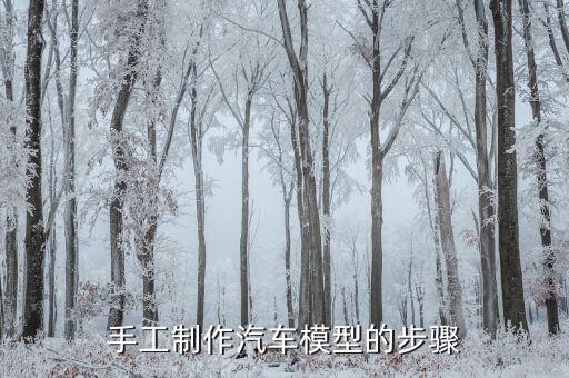 手工制作汽车模型的步骤