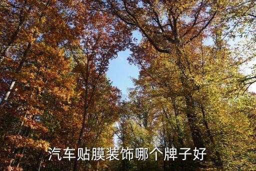汽车贴膜装饰哪个牌子好