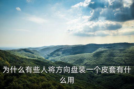 为什么有些人将方向盘装一个皮套有什么用