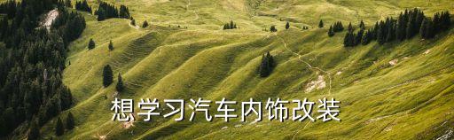 学汽车换内饰怎么学，想学习汽车内饰改装