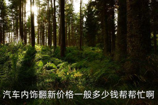 汽车小牛内饰改装多少钱，这款车内饰翻新多少钱不懂别瞎说